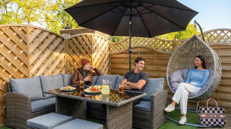 Outdoor furniture lifestyle scene